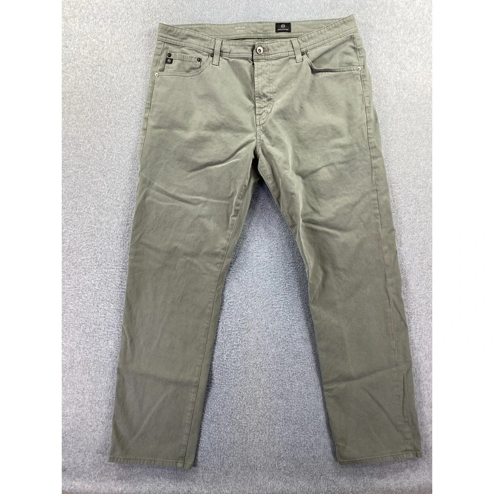 AG Adriano Goldschmied Jeans‎ Mens 38x32 Mint Green The Graduate Tailored Leg